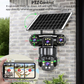 📹 60% DE RÉDUCTION! ☀️ Caméra de Surveillance Solaire Multi-Angles – Rotation 355°, Vision Nocturne & Détection de Mouvement 🔭