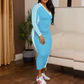 👗 50% DE RÉDUCTION ! ⭐ Robe près du corps femme à manches longues, col V & détails sportifs à rayures – Coupe flatteuse, confortable & idéale toute l’année 🌸