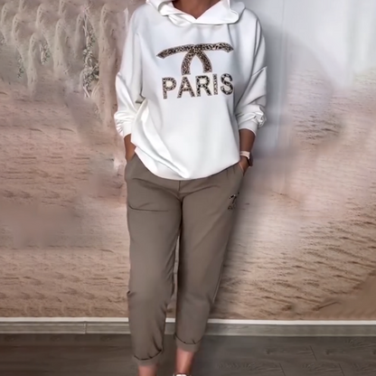 👕 60% DE RÉDUCTION! 🔥 Ensemble Sweat-Shirt à Capuche & Pantalon – Coupe Décontractée, Tissu Doudou & Look Streetwear 👖