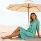 👗 50% DE RÉDUCTION! 🌸 Robe Midi Casual Femme Col V – Avec Poches Pratiques, Tissu Doux & Coupe Fluide ✨