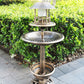 🐦 60% DE RÉDUCTION! ☀️ Bain d'Oiseaux & Mangeoire Solaire avec Jardinière – Fontaine Solaire, Design 2-en-1 & Décor de Jardin 🌿