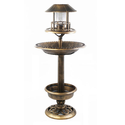 🐦 60% DE RÉDUCTION! ☀️ Bain d'Oiseaux & Mangeoire Solaire avec Jardinière – Fontaine Solaire, Design 2-en-1 & Décor de Jardin 🌿