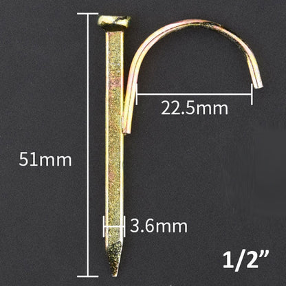 🛒 50% DE RÉDUCTION! 🧲 Crochet de Fixation pour Tuyaux – Métal anticorrosion, lots 30/60/120 – Idéal intérieur & extérieur 🛠️
