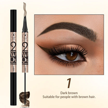 💄 ACHETEZ 1, OBTENEZ 1 GRATUIT! ✨ Crayon à Sourcils Waterproof 2-en-1 avec Gel – Précision, Tenue Longue Durée & Finition Naturelle 👁️