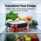 🥗 50% DE RÉDUCTION! ❄️ Boîte de Conservation Alimentaire en Silicone à 4 Fermetures – Hermétique, Anti-Fuite & Organisateur de Frigo 🔒