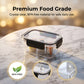 🥗 50% DE RÉDUCTION! ❄️ Boîte de Conservation Alimentaire en Silicone à 4 Fermetures – Hermétique, Anti-Fuite & Organisateur de Frigo 🔒