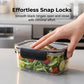 🥗 50% DE RÉDUCTION! ❄️ Boîte de Conservation Alimentaire en Silicone à 4 Fermetures – Hermétique, Anti-Fuite & Organisateur de Frigo 🔒