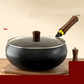 🍳 50% DE RÉDUCTION! 🔥 Wok en fonte – Avec couvercle pour rôtir & cuisiner ✨
