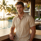 👔 50% DE RÉDUCTION 🌊 Chemise décontractée à manches courtes et boutons pour homme – Tissu léger & coupe relaxe – Parfaite pour l’été, le bureau ou les vacances – classique et facile à porter ✨