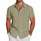 👔 50% DE RÉDUCTION 🌊 Chemise décontractée à manches courtes et boutons pour homme – Tissu léger & coupe relaxe – Parfaite pour l’été, le bureau ou les vacances – classique et facile à porter ✨