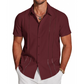 👔 50% DE RÉDUCTION 🌊 Chemise décontractée à manches courtes et boutons pour homme – Tissu léger & coupe relaxe – Parfaite pour l’été, le bureau ou les vacances – classique et facile à porter ✨