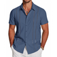 👔 50% DE RÉDUCTION 🌊 Chemise décontractée à manches courtes et boutons pour homme – Tissu léger & coupe relaxe – Parfaite pour l’été, le bureau ou les vacances – classique et facile à porter ✨