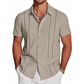 👔 50% DE RÉDUCTION 🌊 Chemise décontractée à manches courtes et boutons pour homme – Tissu léger & coupe relaxe – Parfaite pour l’été, le bureau ou les vacances – classique et facile à porter ✨