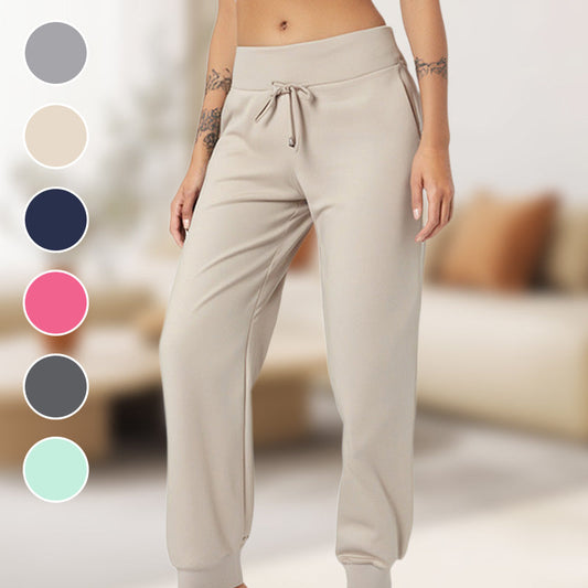 👖 60% DE RÉDUCTION! 🔥 Pantalon de Jogging 3/4 Taille Haute – Coupe Ajustée, Cordon de Serrage & Poches Pratiques pour Sport & Détente 🌸