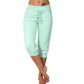 👖 60% DE RÉDUCTION! 🔥 Pantalon de Jogging 3/4 Taille Haute – Coupe Ajustée, Cordon de Serrage & Poches Pratiques pour Sport & Détente 🌸