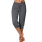 👖 60% DE RÉDUCTION! 🔥 Pantalon de Jogging 3/4 Taille Haute – Coupe Ajustée, Cordon de Serrage & Poches Pratiques pour Sport & Détente 🌸