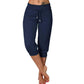 👖 60% DE RÉDUCTION! 🔥 Pantalon de Jogging 3/4 Taille Haute – Coupe Ajustée, Cordon de Serrage & Poches Pratiques pour Sport & Détente 🌸