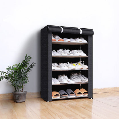 👟 60% DE RÉDUCTION! 🧳 Étagère à Chaussures Multi-Niveaux Anti-Poussière avec Housse – Gain de Place, Structure Robuste & Idéale pour l'Entrée 🚪