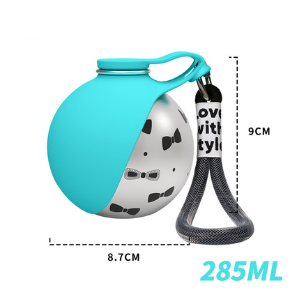 🐶 50% DE RÉDUCTION! 💧 Bouteille d'Eau Pliable pour Animaux – Acier inoxydable, anti-fuite & 287 ml – Idéale pour les promenades et randonnées 🌿