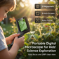 🔬 50% DE RÉDUCTION! 📱 Microscope Numérique Portable – Grossissement 50-1000x, Compatible PC/Téléphone & Idéal pour l'Éducation & les Passe-Temps 🔍