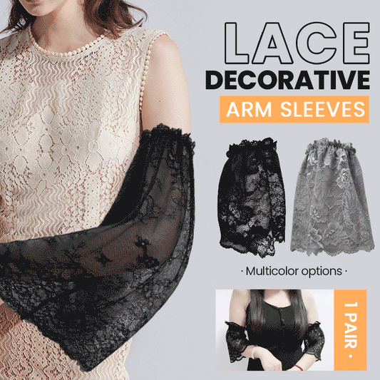 🧤 50% DE RÉDUCTION! ✨ Manchettes Décoratives en Dentelle (1 Paire) – Élégantes, Réglables & Parfaites pour Mariages & Fêtes 👰
