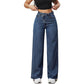 👖 60% DE RÉDUCTION! 💙 Jean Femme Taille Haute Jambe Large – Coupe Tendance, Confortable & Parfait pour un Look Décontracté ou Chic 🌸