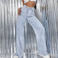👖 60% DE RÉDUCTION! 💙 Jean Femme Taille Haute Jambe Large – Coupe Tendance, Confortable & Parfait pour un Look Décontracté ou Chic 🌸