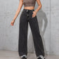 👖 60% DE RÉDUCTION! 💙 Jean Femme Taille Haute Jambe Large – Coupe Tendance, Confortable & Parfait pour un Look Décontracté ou Chic 🌸