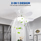 🌀 60% RABATT! 🏠 2-en-1 Deckenventilator mit LED – 3 Lichtfarben, 4 Geschwindigkeiten & Fernbedienung – Leise & einfach zu installieren – perfekt für kleine Räume, Schlafzimmer oder Büro 💡