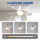 🌀 60% RABATT! 🏠 2-en-1 Deckenventilator mit LED – 3 Lichtfarben, 4 Geschwindigkeiten & Fernbedienung – Leise & einfach zu installieren – perfekt für kleine Räume, Schlafzimmer oder Büro 💡