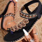 👡 60% DE RÉDUCTION! ✨ Sandales Plates Perlées Bohémiennes pour Femmes – Perles Délicates, Style Libre & Confortables pour l'Été 🌸