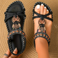 👡 60% DE RÉDUCTION! ✨ Sandales Plates Perlées Bohémiennes pour Femmes – Perles Délicates, Style Libre & Confortables pour l'Été 🌸