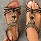 👡 60% DE RÉDUCTION! ✨ Sandales Plates Perlées Bohémiennes pour Femmes – Perles Délicates, Style Libre & Confortables pour l'Été 🌸
