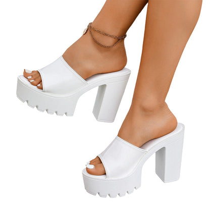 👡 50% DE RÉDUCTION! ✨ Sandales Mules à Bout Ouvert & Semelle Crantée – Confortables, Légères & Parfaites pour l'Été ☀️