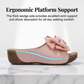 👡 60% DE RÉDUCTION! 🎀 Sandales Compensées à Bout Ouvert & Nœud Papillon pour Femmes – Élégantes, Confortables & Parfaites pour l'Été ☀️