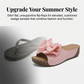 👡 60% DE RÉDUCTION! 🎀 Sandales Compensées à Bout Ouvert & Nœud Papillon pour Femmes – Élégantes, Confortables & Parfaites pour l'Été ☀️