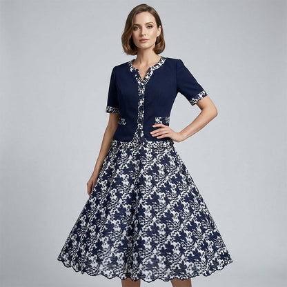 👗 60% de Réduction 🌸 Elegant Floral Print A-Line Dress – Flowy A-Line Fit, Elegant Floral Design & Lightweight Comfort ✨