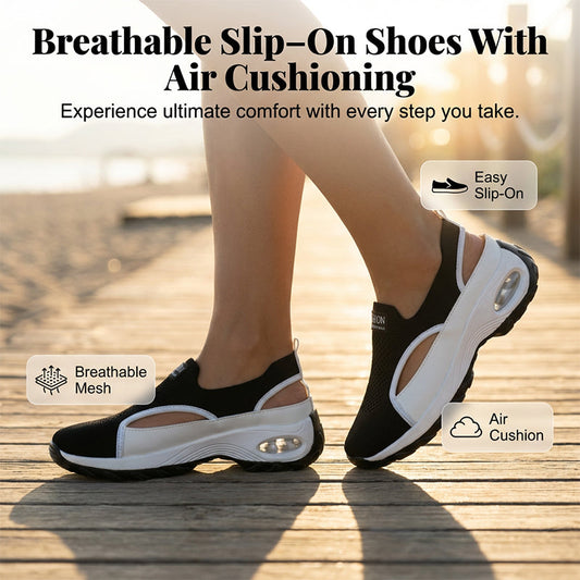 👟 50% DE RÉDUCTION ! 🌬️ Chaussures respirantes ajourées à enfiler pour femmes – Légères, flexibles & parfaites pour un confort quotidien à la maison ou en ville 🌸