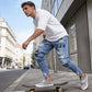 👖 50% DE RÉDUCTION! 🔥 Jean Slim Déchiré pour Homme – Coupe Moderne, Détails Déchirés & Look Tendance 💙