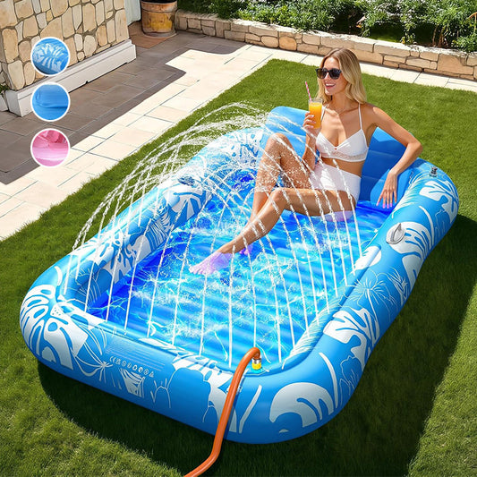 🏊 50% DE RÉDUCTION ⏳ Chaise longue gonflable pour piscine avec coussin – Confortable, durable & facile à gonfler – Idéale pour flotter, bronzer ou se détendre sur l’eau – housse de transport incluse 🌊