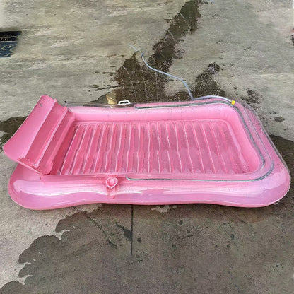 🏊 50% DE RÉDUCTION ⏳ Chaise longue gonflable pour piscine avec coussin – Confortable, durable & facile à gonfler – Idéale pour flotter, bronzer ou se détendre sur l’eau – housse de transport incluse 🌊