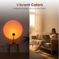 🌅 50% DE RÉDUCTION! 💡 Lampe Coucher de Soleil Réglable – Effet Dégradé, Idéale Pour Photos, Rendez-Vous Romantiques & Ambiance Cosy 🌸