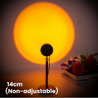 🌅 50% DE RÉDUCTION! 💡 Lampe Coucher de Soleil Réglable – Effet Dégradé, Idéale Pour Photos, Rendez-Vous Romantiques & Ambiance Cosy 🌸