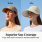 🧢 50% DE RÉDUCTION! ☀️ Chapeau de Soleil de Baseball à Large Bord pour Femme – Protection UV, Léger & Parfait Pour Les Activités Extérieures 🏖️