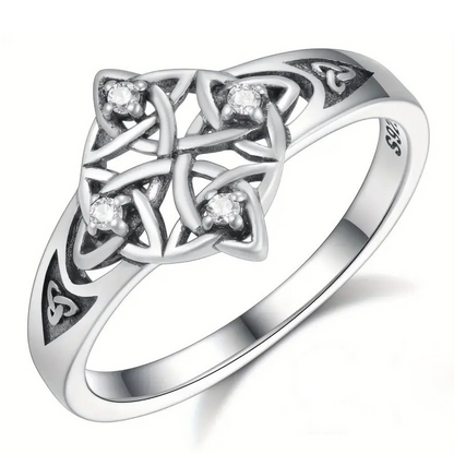 💍 50% DE RÉDUCTION! 🔥 Bague Rétro Vintage Nœud de la Trinité – Alliance Celtique Symbolique, Design Unisexe & Idéale Pour Cadeau ✨