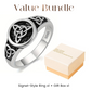 💍 50% DE RÉDUCTION! 🔥 Bague Rétro Vintage Nœud de la Trinité – Alliance Celtique Symbolique, Design Unisexe & Idéale Pour Cadeau ✨