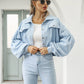 🧥 50% DE RÉDUCTION! ✨ Veste Courte en Velours Côtelé à Manches Ballon pour Femme – Élégante, Douce & Parfaite Pour La Mi-Saison 🌸