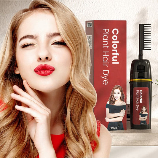 🌿 ACHETEZ 2, OBTENEZ 1 GRATUIT! 🖌️ Coloration Capillaire Végétale avec Peigne Applicateur – Sans Ammoniac, Couleur Naturelle & Application Facile Pour Un Résultat Durable 💇‍♀️