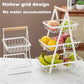 🍎 60% DE RÉDUCTION! ✨ Panier à Fruits Métallique 3 Étages avec Poignée en Bois – Design Élégant, Gain de Place & Parfait Pour La Cuisine 🏠