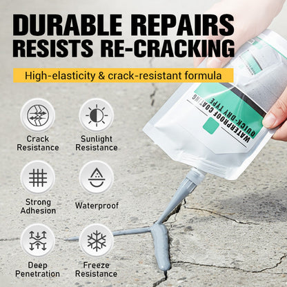 📢 ACHETEZ 3, OBTENEZ 1 GRATUIT! 🛠️ Mastic d'étanchéité autonivelant pour fissures – Remplissage facile, séchage rapide & durable – Idéal pour réparer sols, murs & terrasses 🏠